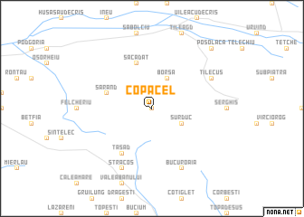 map of Copăcel