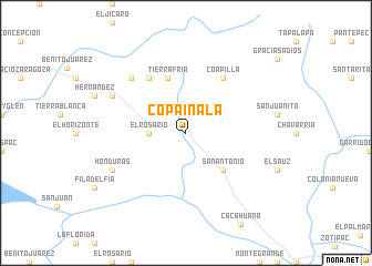 map of Copainalá