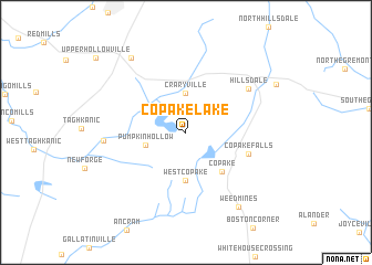 map of Copake Lake