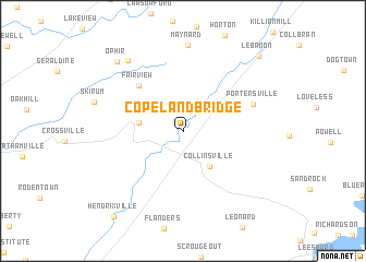 map of Copeland Bridge