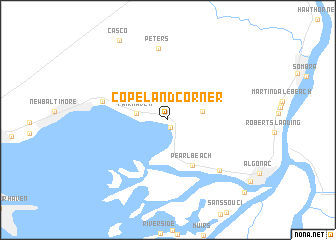 map of Copeland Corner
