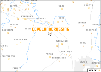 map of Copeland Crossing