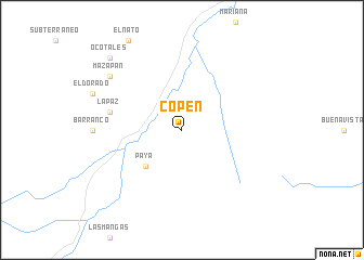 map of Copén