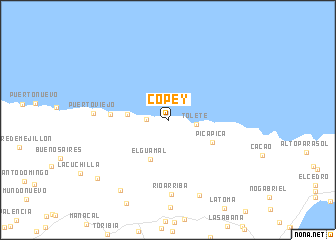 map of Copey