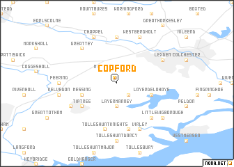 map of Copford