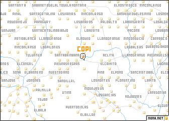 map of Copi