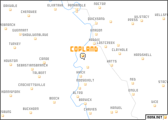 map of Copland