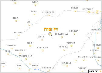 map of Copley