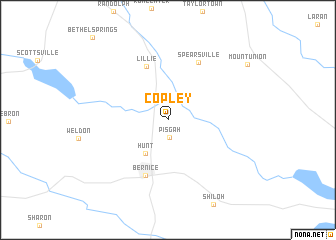 map of Copley