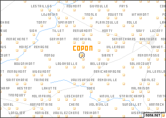 map of Copon