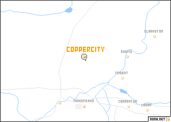 map of Copper City