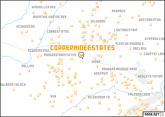 map of Coppermine Estates