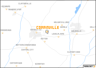 map of Coppinville