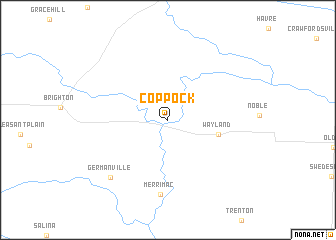 map of Coppock