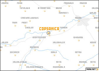 map of Copşa Mică