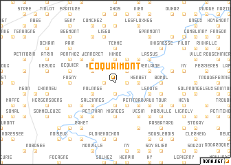 map of Coquaimont