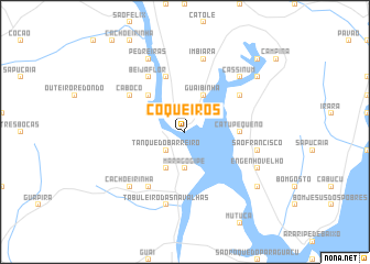 map of Coqueiros