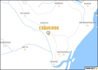 map of Coqueiros