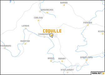 map of Coquille
