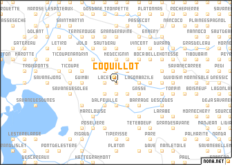 map of Coquillot