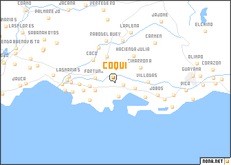 map of Coqui