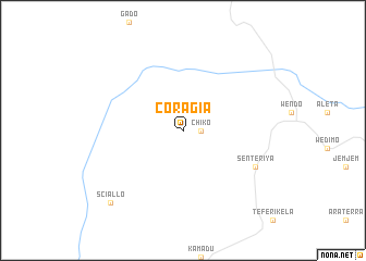 map of Coragia