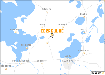 map of Coragulac