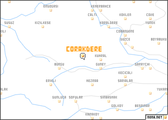 map of Çorakdere