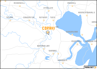 map of Coraki
