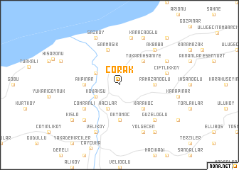 map of Çorak