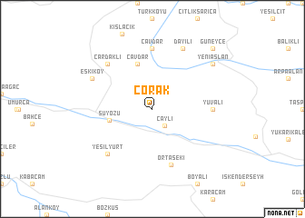 map of Çorak