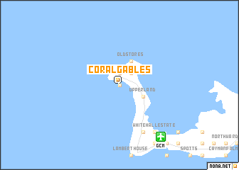 map of Coral Gables