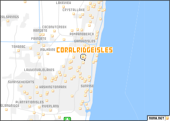 map of Coral Ridge Isles