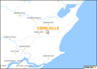 map of Coral Ville