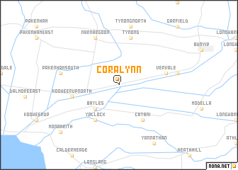map of Cora Lynn