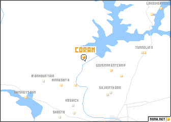 map of Coram