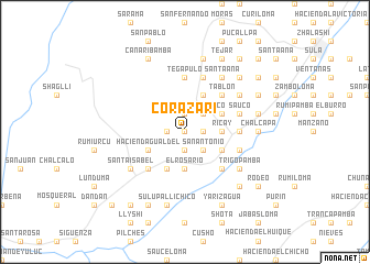 map of Corazari