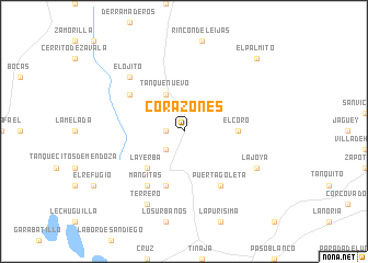 map of Corazones