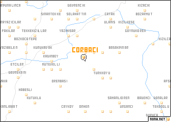 map of Çorbacı