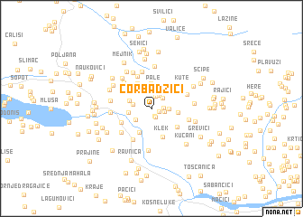 map of Čorbadžići