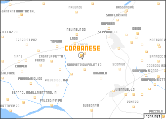 map of Corbanese