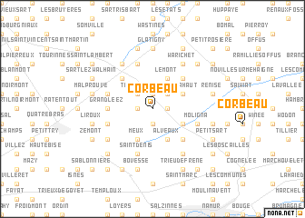 map of Corbeau