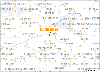 map of Corbehem