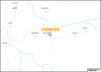 map of Corbeisa