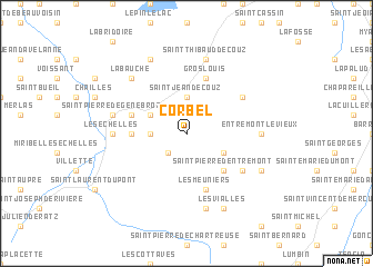 map of Corbel