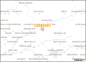 map of Corbenay