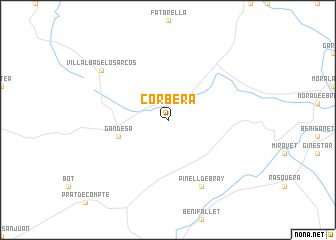 map of Corbera
