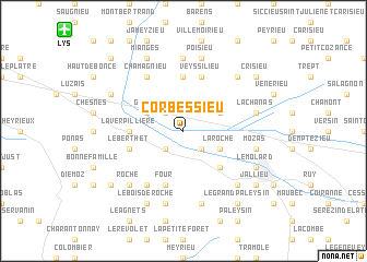 map of Corbessieu