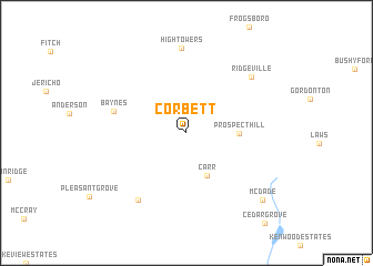 map of Corbett