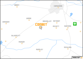 map of Corbet